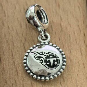 Pandora NFL Football Tennessee Titans Dangle Charm, S925 Silver Bracelets